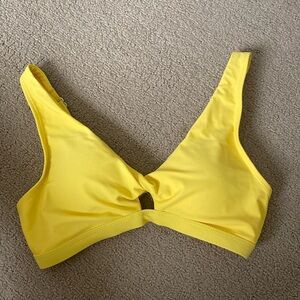 Yellow Adjustable Swimsuit Top Size Small